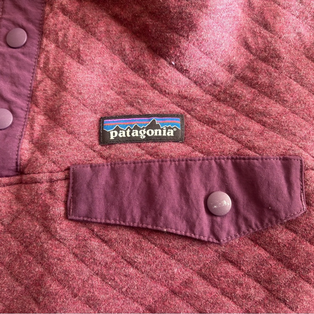 Patagonia Purple Quilted Pullover - Picture 2 of 5